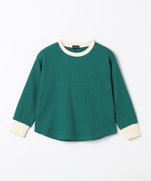 green label relaxing（グリーンレーベルリラクシング）の「ドライワッフル リンガー プルオーバー / キッズ  100cm-130cm - 吸水速乾 -（Tシャツ/カットソー・キッズ）」