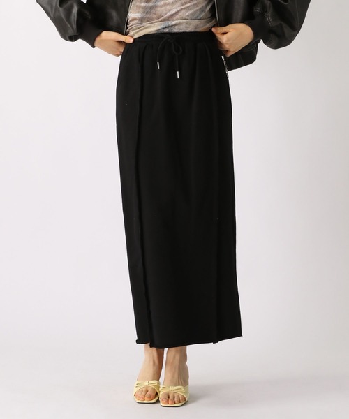 FOREVER 21(フォーエバー トゥエンティーワン)の「【2025SS】裏毛Iラインスカート(スカート・レディース・ブラック/グレー・SMALL/MEDIUM)」の2枚目の写真