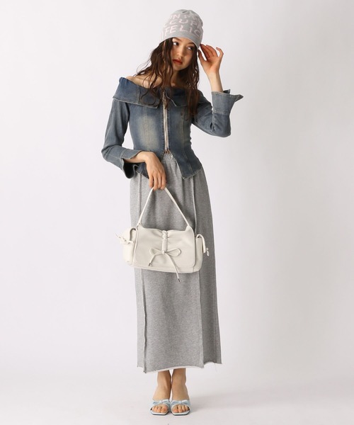 FOREVER 21(フォーエバー トゥエンティーワン)の「【2025SS】裏毛Iラインスカート(スカート・レディース・ブラック/グレー・SMALL/MEDIUM)」の9枚目の写真