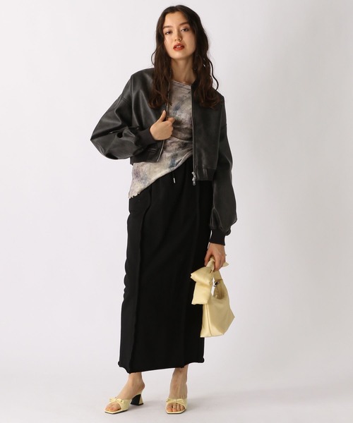 FOREVER 21(フォーエバー トゥエンティーワン)の「【2025SS】裏毛Iラインスカート(スカート・レディース・ブラック/グレー・SMALL/MEDIUM)」の11枚目の写真