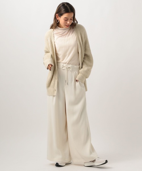 BAYFLOW（ベイフロー）の「[ラメ感が華やか]ラメフェザーニットカーディガン（カーディガン/ボレロ・レディース・ピンク/グレー/オフホワイト/ライトブルー・FREE）」の12枚目の写真