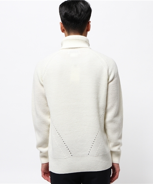 CIAOPANIC TYPY（チャオパニックティピー）の「【洗えるニット】 ウォッシャブルウールアゼタートルニット（ニット/セーター・メンズ・ホワイト/グレー/グリーン/ネイビー・SMALL/MEDIUM/LARGE）」の6枚目の写真