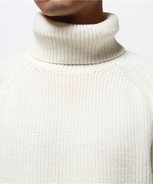 CIAOPANIC TYPY（チャオパニックティピー）の「【洗えるニット】 ウォッシャブルウールアゼタートルニット（ニット/セーター・メンズ・ホワイト/グレー/グリーン/ネイビー・SMALL/MEDIUM/LARGE）」の7枚目の写真
