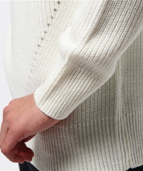 CIAOPANIC TYPY（チャオパニックティピー）の「【洗えるニット】 ウォッシャブルウールアゼタートルニット（ニット/セーター・メンズ・ホワイト/グレー/グリーン/ネイビー・SMALL/MEDIUM/LARGE）」の8枚目の写真