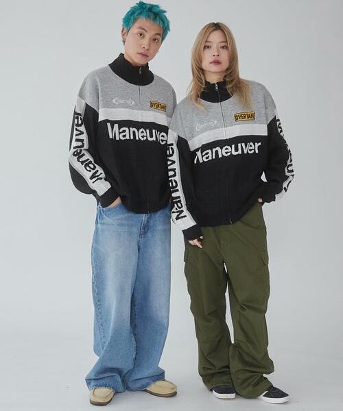 WEGO(ウィゴー)の「WEGO/レーシンググラフィックニットブルゾン(カーディガン/ボレロ・メンズ・ブラック/レッド・MEDIUM/LARGE)」の12枚目の写真