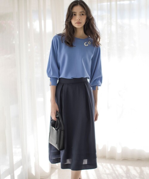 Gasa キルトスカート　ブルームスカート　きらめく花々 花柄ジャカードスカート | レディース服・レディース