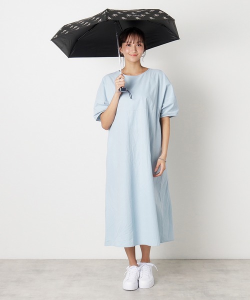 WEB限定】遮光100% 晴雨兼用 折りたたみ傘 コンパクト 'POLO 花