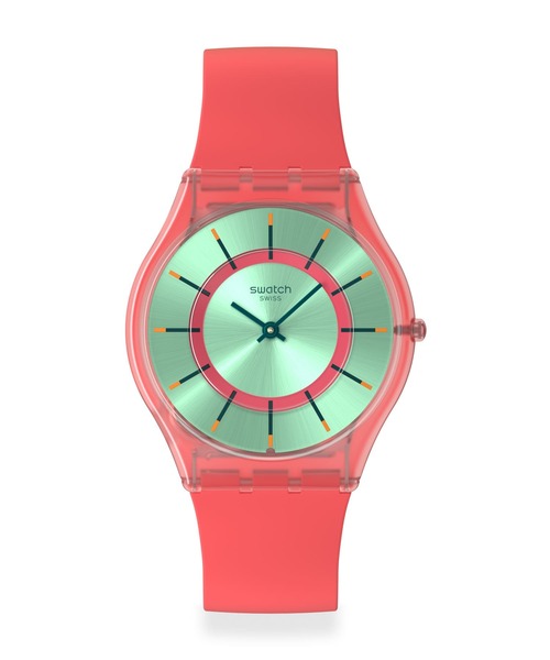 SWATCH｜スウォッチ（レディース）のアナログ腕時計（レッド/赤色系