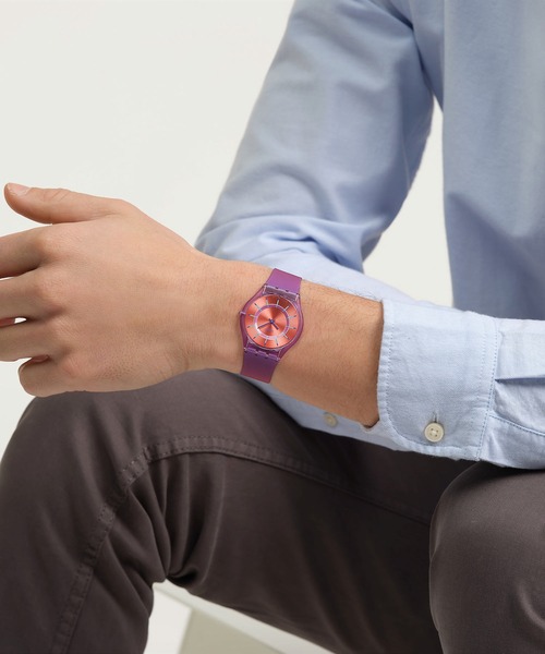 SWATCH（スウォッチ）の「VERY JAZZY BERRY（アナログ腕時計・メンズ・ブルー/レッド/ライトブルー/パープル・FREE）」の15枚目の写真