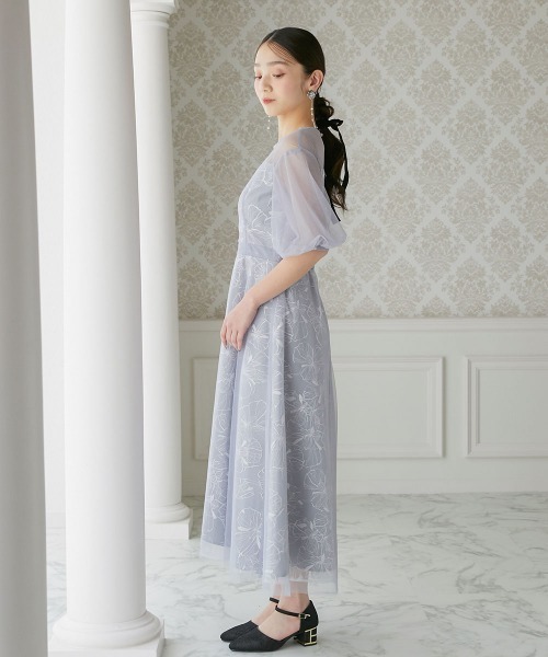 スローブイエナ habiスパンコールレーススリーブドレス 36 スローブイエナ habiスパンコールレーススリーブドレス 36