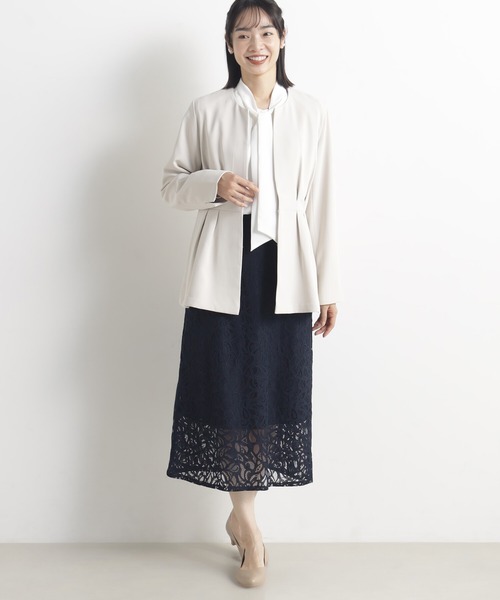 FOUND GOOD（ファウンドグッド）の「O/ペプラムジャケット（その他アウター・レディース・アイボリー/ブラック/ネイビー・L/M/S）」の6枚目の写真