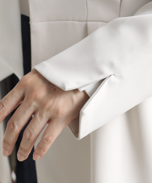 FOUND GOOD（ファウンドグッド）の「O/ペプラムジャケット（その他アウター・レディース・アイボリー/ブラック/ネイビー・L/M/S）」の8枚目の写真