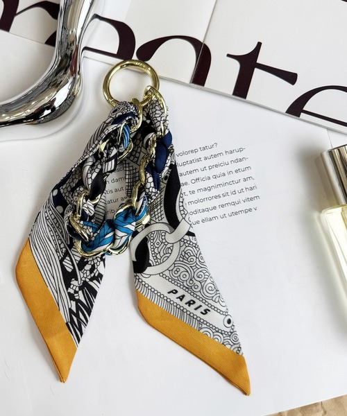 NOLITA LABORATORY（ノリータラボラトリー）の「【 NOLITA / ノリータ 】バッグスカーフ ツィリー バッグチャーム スマートフォン ストラップ キーホルダー キーリング スカーフ（チャーム・レディース・ベージュ/オレンジ/グリーン/ブルー・FREE）」の22枚目の写真