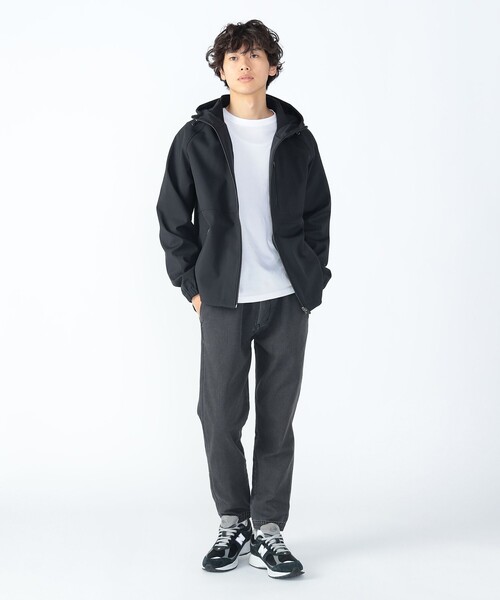 BEAMS HEART（ビームスハート）の「撥水 フィルム ライト フーディー（防風・撥水加工）（ブルゾン・メンズ・ブラック/ネイビー・S/M/L/XL）」の9枚目の写真