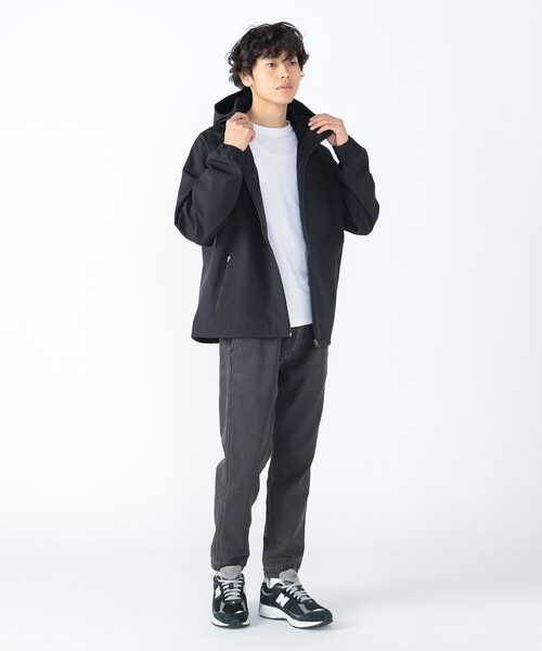 BEAMS HEART（ビームスハート）の「撥水 フィルム ライト フーディー（防風・撥水加工）（ブルゾン・メンズ・ブラック/ネイビー・S/M/L/XL）」の10枚目の写真