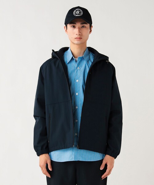 BEAMS HEART（ビームスハート）の「撥水 フィルム ライト フーディー（防風・撥水加工）（ブルゾン・メンズ・ブラック/ネイビー・S/M/L/XL）」の17枚目の写真