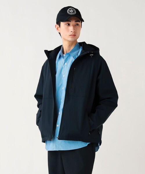 BEAMS HEART（ビームスハート）の「撥水 フィルム ライト フーディー（防風・撥水加工）（ブルゾン・メンズ・ブラック/ネイビー・S/M/L/XL）」の18枚目の写真