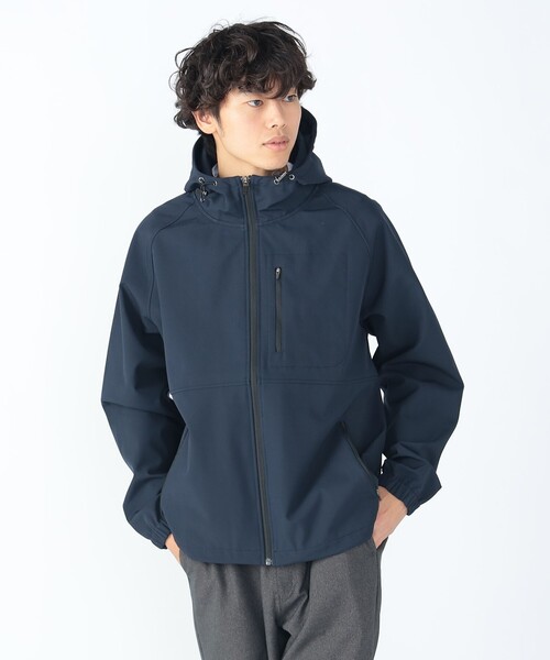 BEAMS HEART（ビームスハート）の「撥水 フィルム ライト フーディー（防風・撥水加工）（ブルゾン・メンズ・ブラック/ネイビー・S/M/L/XL）」の2枚目の写真