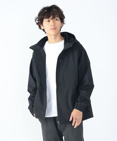 BEAMS HEART（ビームスハート）の「撥水 フィルム ライト フーディー（防風・撥水加工）（ブルゾン・メンズ・ブラック/ネイビー・S/M/L/XL）」の3枚目の写真