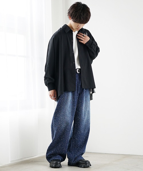 パンツ NORITY wide flare buggy denim パンツ NORITY wide flare buggy denim FINE】wide leg buggy