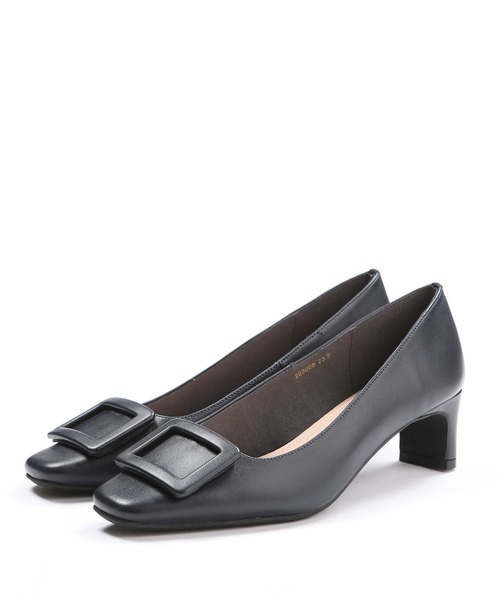 HIPS（ヒップス）の「スクエアトゥバックルパンプス（パンプス・レディース・ネイビー/グレー/ブラック・22.5cm/23cm/23.5cm/24cm/24.5cm）」の15枚目の写真