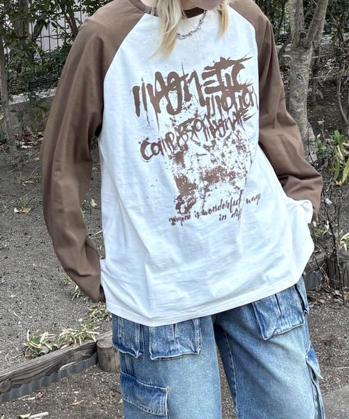 MAROCORE(マロコア)の「【MAROCORE SELECT】ヴィンテージロゴロンT(Tシャツ/カットソー・メンズ・ホワイト/ブラウン/ブラック・M/L)」の3枚目の写真