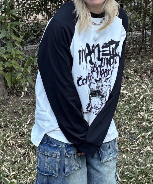 MAROCORE(マロコア)の「【MAROCORE SELECT】ヴィンテージロゴロンT(Tシャツ/カットソー・メンズ・ホワイト/ブラウン/ブラック・M/L)」の2枚目の写真