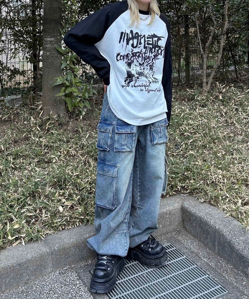 MAROCORE(マロコア)の「【MAROCORE SELECT】ヴィンテージロゴロンT(Tシャツ/カットソー・メンズ・ホワイト/ブラウン/ブラック・M/L)」の5枚目の写真