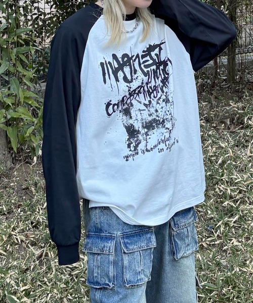 MAROCORE(マロコア)の「【MAROCORE SELECT】ヴィンテージロゴロンT(Tシャツ/カットソー・メンズ・ホワイト/ブラウン/ブラック・M/L)」の9枚目の写真