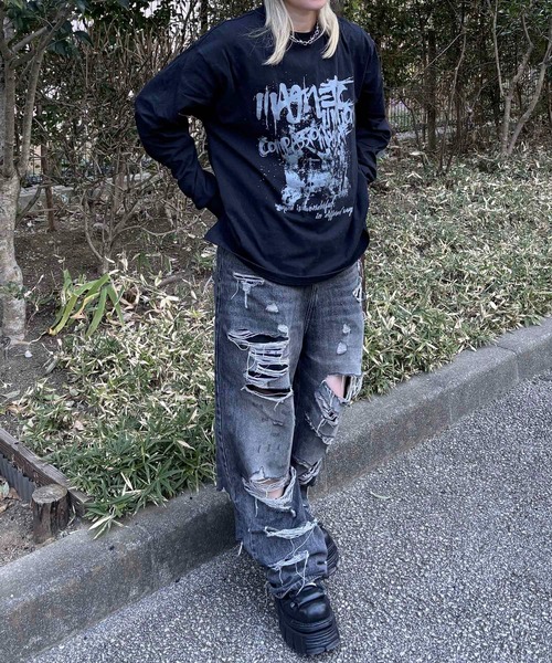 MAROCORE(マロコア)の「【MAROCORE SELECT】ヴィンテージロゴロンT(Tシャツ/カットソー・メンズ・ホワイト/ブラウン/ブラック・M/L)」の16枚目の写真
