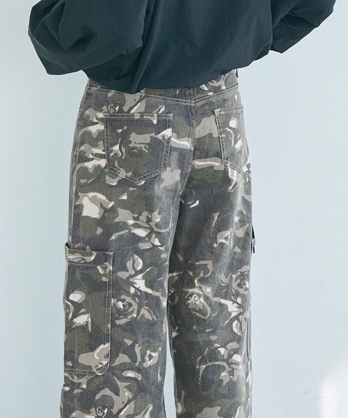 coca(coca)(コカ)の「【WEB限定セール】カモフラージュワイドパンツ(カーゴパンツ・レディース・その他・S/L/M)」の9枚目の写真