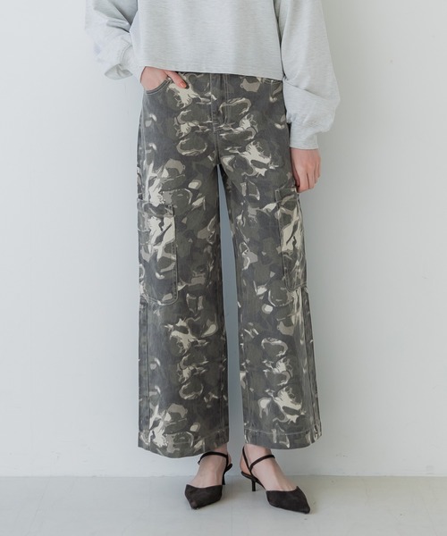 coca(coca)(コカ)の「【WEB限定セール】カモフラージュワイドパンツ(カーゴパンツ・レディース・その他・S/L/M)」の18枚目の写真