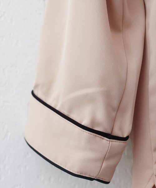 natural couture（ナチュラルクチュール）の「ねじり配色ボウタイ7分袖ブラウス（シャツ/ブラウス・レディース・アイボリー/ネイビー/ラベンダー/イエロー/ベージュ・FREE）」の20枚目の写真