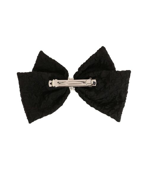 RESEXXY（リゼクシー）の「ジャガードリボンバレッタ（バレッタ/ヘアクリップ・レディース・ブラック/ベージュ・FREE）」の6枚目の写真
