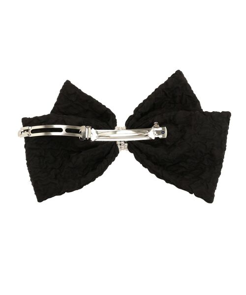 RESEXXY（リゼクシー）の「ジャガードリボンバレッタ（バレッタ/ヘアクリップ・レディース・ブラック/ベージュ・FREE）」の7枚目の写真