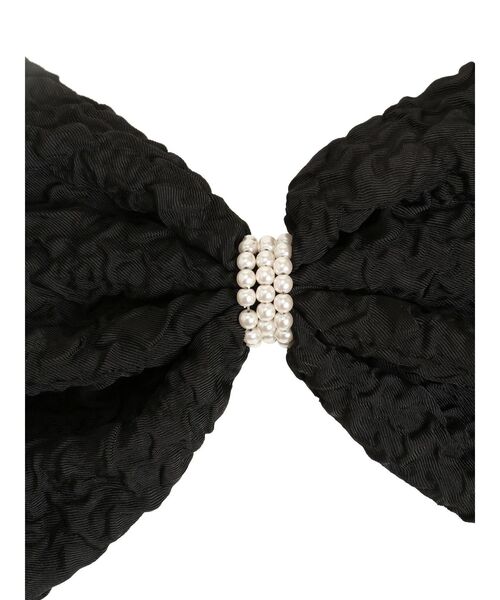 RESEXXY（リゼクシー）の「ジャガードリボンバレッタ（バレッタ/ヘアクリップ・レディース・ブラック/ベージュ・FREE）」の8枚目の写真