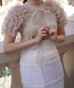 tulle veil tops（シャツ/ブラウス）｜NOTREemor（ノートルエモア）の