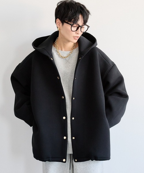 美品 バンヤードストーム ダンボールフーディーブルゾン 25年モデル ブラック BARNYARDSTORM ブルゾン アウター / ダンボールフーディー