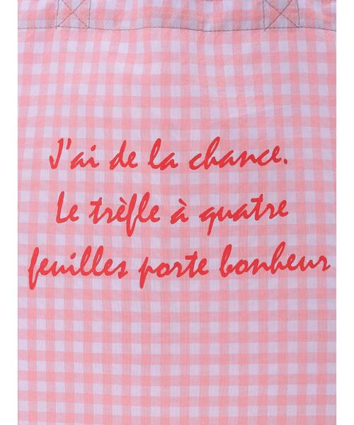 Samansa Mos2（サマンサ モスモス）の「ロゴプリントギンガムチェックトートバッグ（ハンドバッグ・レディース・イエロー/ピンク/ブルー・F）」の14枚目の写真