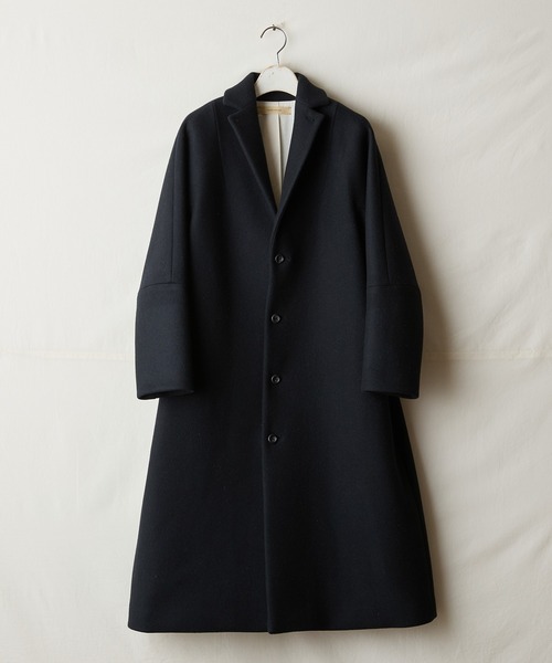 suzuki takayuki(スズキタカユキ)の「tailored-collar coat(チェスターコート・レディース・ライトグレー/ブラック/グレー系その他・2/1)」の2枚目の写真