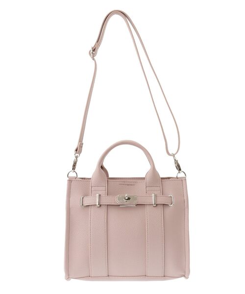 Green　Parks（グリーンパークス）の「・KOSSORECO 2wayベルトスクエアミニバッグ（ハンドバッグ・レディース・グレイッシュベージュ/グレー/ブラック/ピンク・FREE）」の15枚目の写真