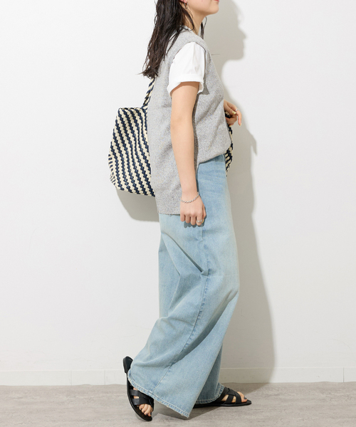 JOURNAL STANDARD relume（ジャーナルスタンダード　レリューム）の「リネンレーヨン総針ベスト（ベスト・レディース・チャコールグレー/ブラック・FREE）」の10枚目の写真