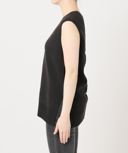 JOURNAL STANDARD relume（ジャーナルスタンダード　レリューム）の「リネンレーヨン総針ベスト（ベスト・レディース・チャコールグレー/ブラック・FREE）」の16枚目の写真