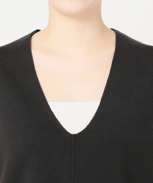 JOURNAL STANDARD relume（ジャーナルスタンダード　レリューム）の「リネンレーヨン総針ベスト（ベスト・レディース・チャコールグレー/ブラック・FREE）」の18枚目の写真