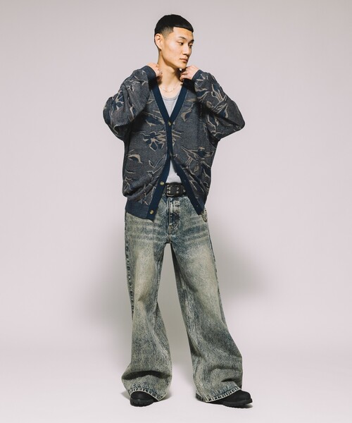 FREAK'S STORE（フリークスストア）の「総柄 メッシュ編み ニット