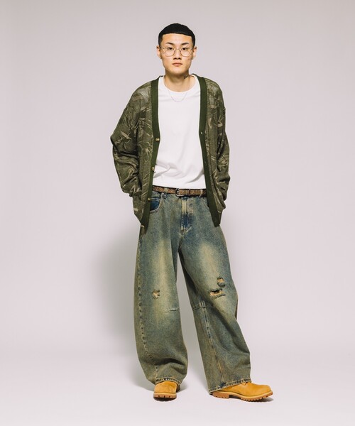 あ*ょ様 Kapital かぎ編みカーディガン　グレー系 メッシュ編み カーディ あ*ょ様 Kapital かぎ編みカーディガン グレー系 メッシュ編み