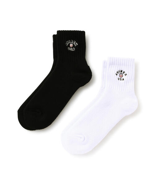 AVIREX（アヴィレックス）の「VARSITY SOCKS/バーシティーソックス（ソックス/靴下・レディース・ブラック・F）」の6枚目の写真