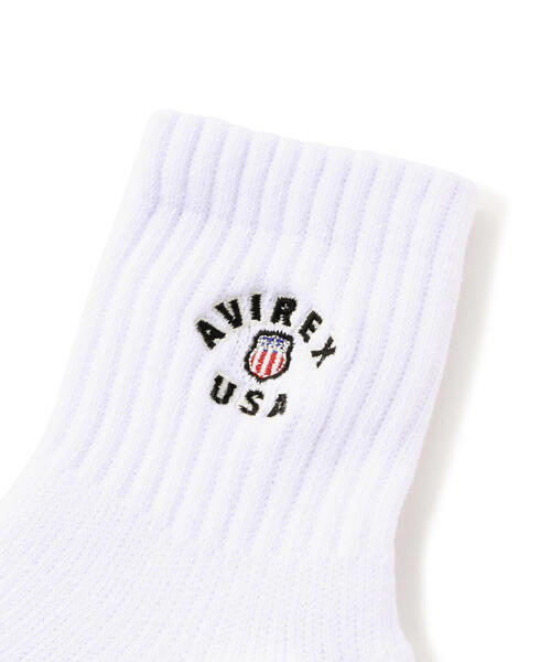 AVIREX（アヴィレックス）の「VARSITY SOCKS/バーシティーソックス（ソックス/靴下・レディース・ブラック・F）」の9枚目の写真