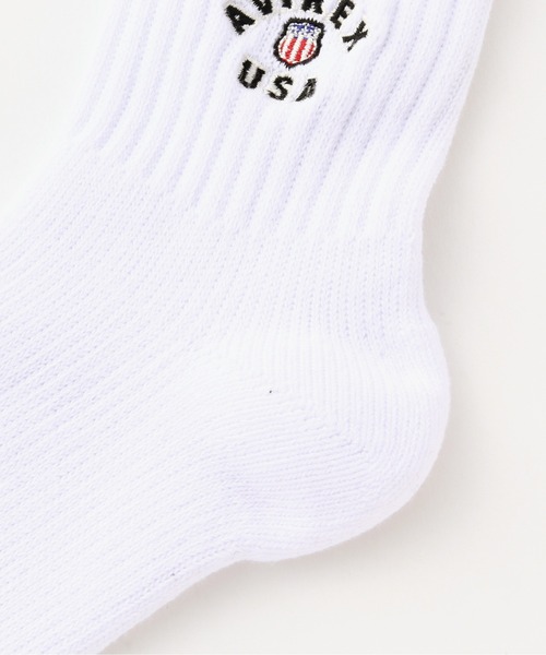 AVIREX（アヴィレックス）の「VARSITY SOCKS/バーシティーソックス（ソックス/靴下・レディース・ブラック・F）」の5枚目の写真