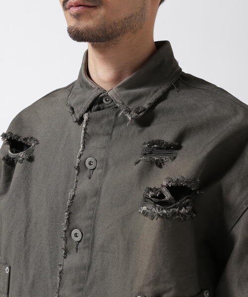 FR(13)NDS（フレンズ）の「FR(13)NDS/フレンズ/Back Bone Shirt（シャツ/ブラウス・メンズ・ブラック/ブルー/グレー・F）」の22枚目の写真